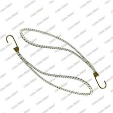 Tenditore elastico ad anello 6 mm - 30 cm, bianco, 2 pezzi