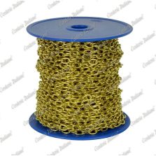 Catena forzatina Ø 1,1 mm, interno maglia 5 mm x 3 mm, 25 mt, ottonata
