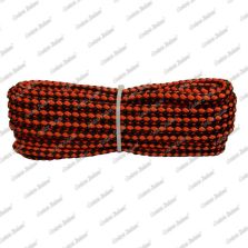 Treccia sport rosso - nera, 8 mm - 300 mt
