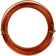 Filo alluminio tondo arancio, 2 mm - 12 mt