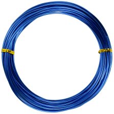 Filo alluminio tondo azzurro, 2 mm - 12 mt