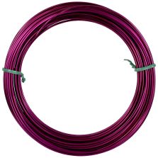 Filo alluminio tondo fucsia, 2 mm - 12 mt
