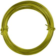 Filo alluminio tondo giallo, 2 mm - 12 mt