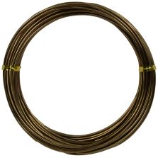 Filo alluminio tondo marrone, 2 mm - 12 mt