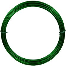 Filo alluminio tondo verde, 2 mm - 12 mt