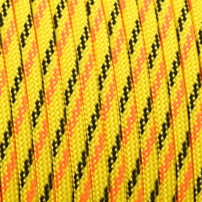 Paracord 550 fantasy giallo 4 mm - 200 mt