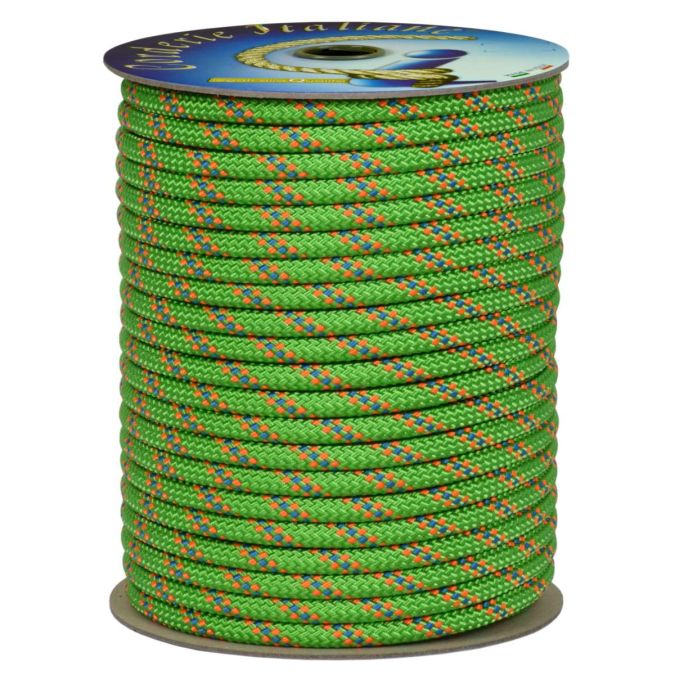 Doppia treccia skipper fantasy h.t., verde flu, 6 mm - 50 mt