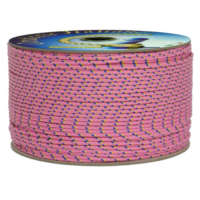 Treccia hobby fantasy rosa flu 3 mm - 90 mt