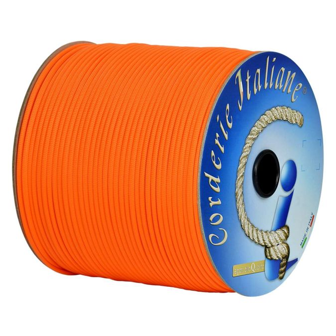 Paracord 550 basic arancio 4 mm - 200 mt