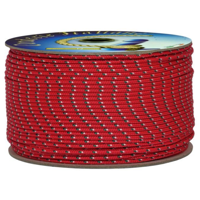 Treccia hobby fantasy rossa 2 mm - 100 mt
