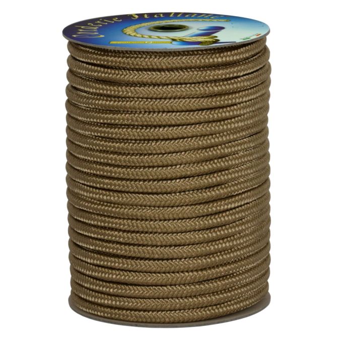 Treccia alta tenacità beige 4 mm - 50 mt
