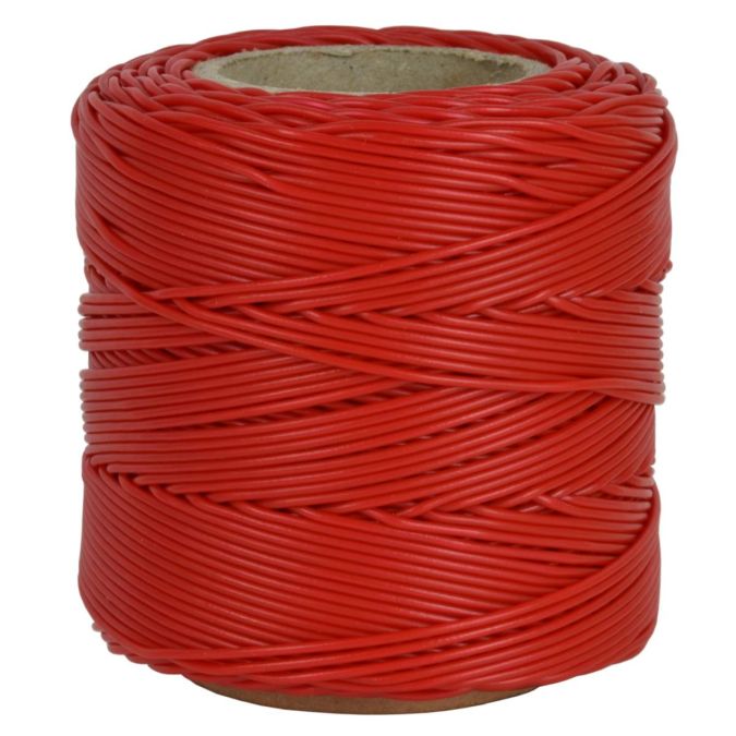 Spago plastificato pvc rosso 1,2 mm - 100 mt