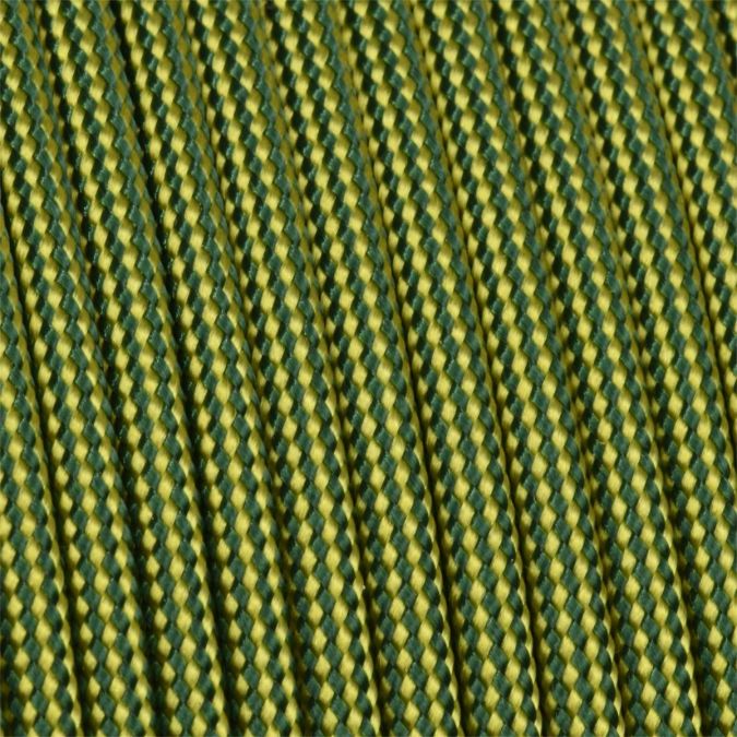 Paracord 550 stripes giallo-verde scuro 4 mm - 50 mt