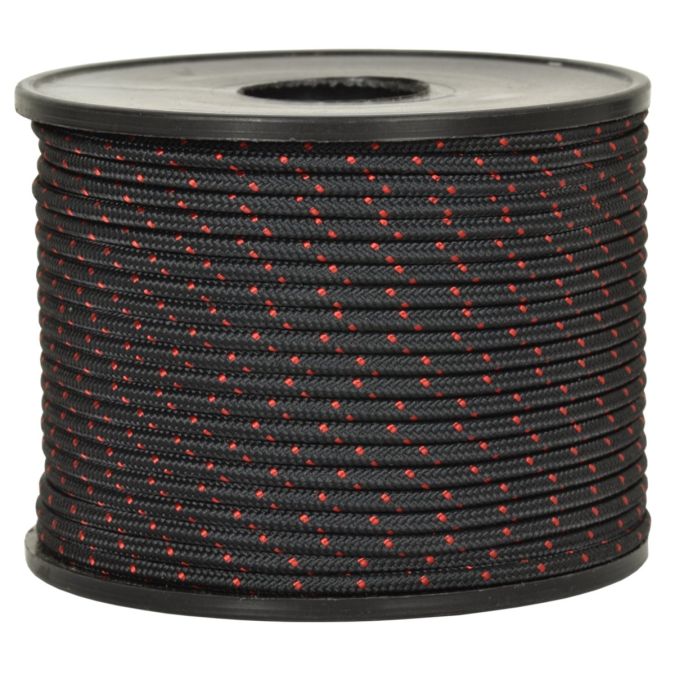 Sagola dyneema sk75 per fucili da sub, nero/rossa, 2 mm - 25 mt