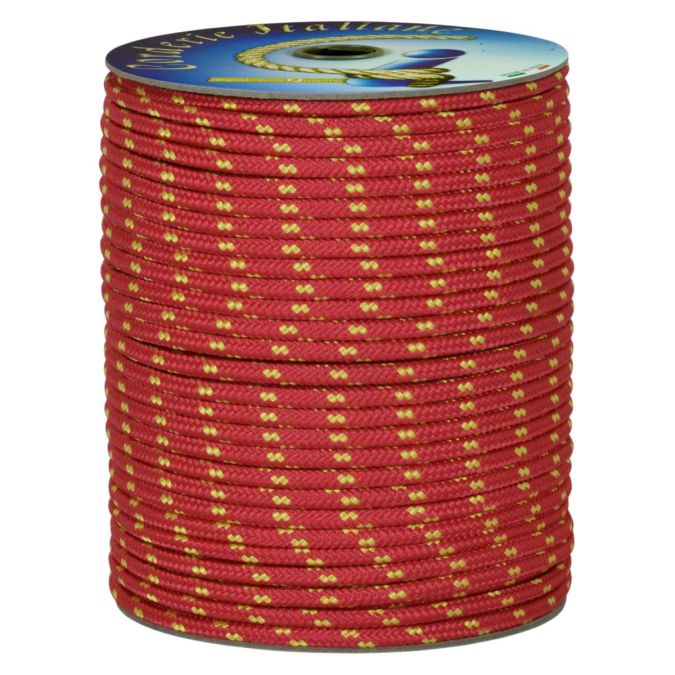 Treccia surf rossa 5 mm - 100 mt