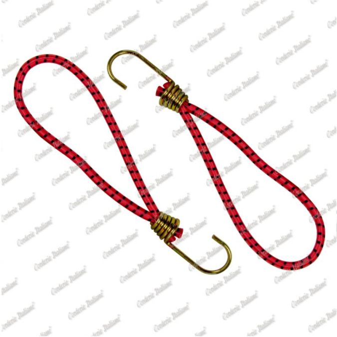 Tenditore elastico ad anello 6 mm - 15 cm, rosso, 2 pezzi