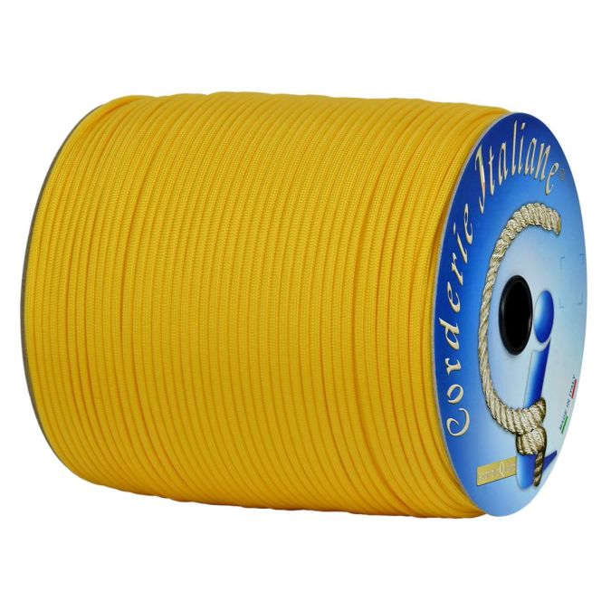 Paracord 550 basic giallo 4 mm - 30 mt