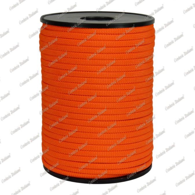 Treccia piatta élite, arancio, 4 mm - 200 mt