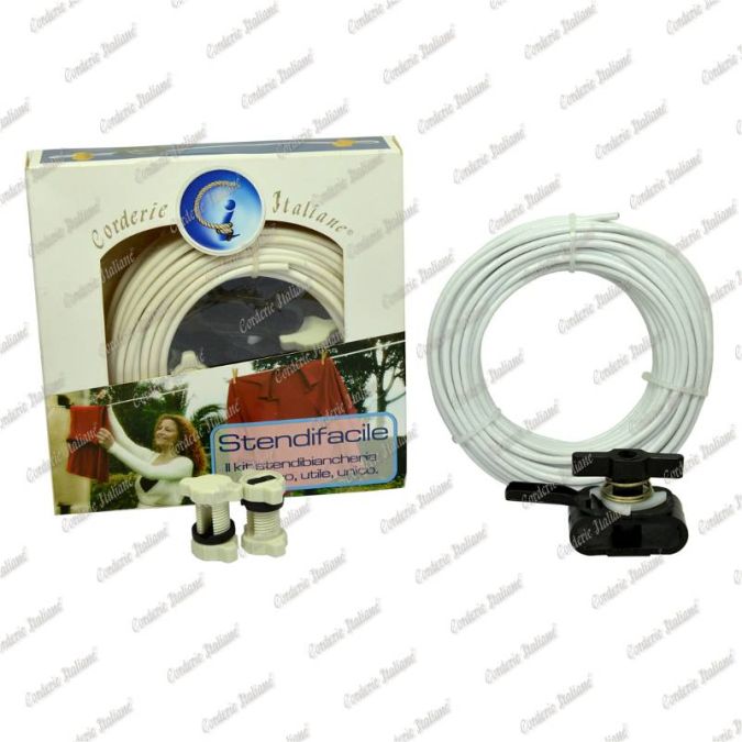 Kit Stendibiancheria bianco 4 mm - 10 mt