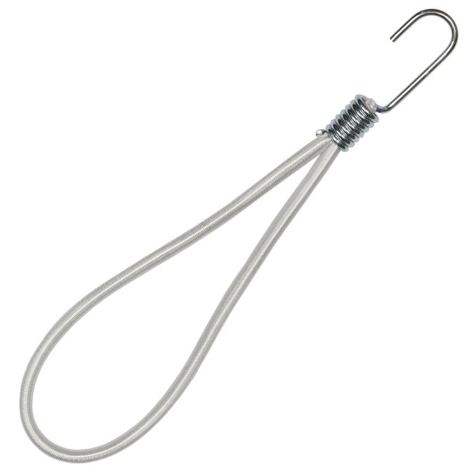 Tenditore elastico ad anello in alta tenacità con gancio in ferro 6 mm - 20 cm, 10 pezzi