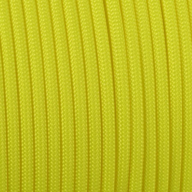 Paracord 550 basic giallo flu 4 mm - 20 mt