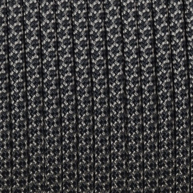 Paracord 550 diamond nero-grigio 4 mm - 20 mt