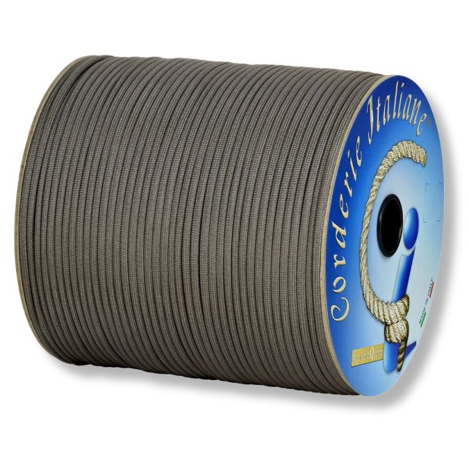 Paracord 550 basic grigio 4 mm - 20 mt