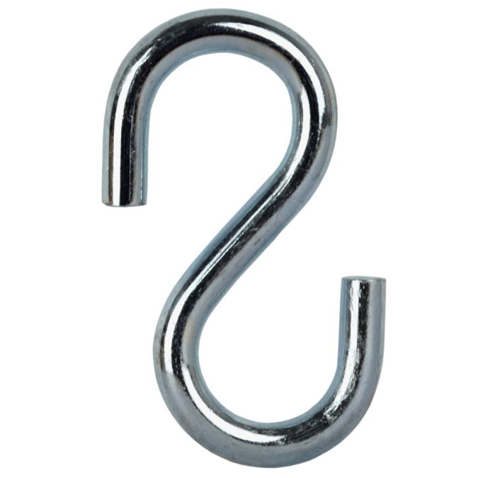 Ganci a "S" zincati, 3 mm, 25 pz