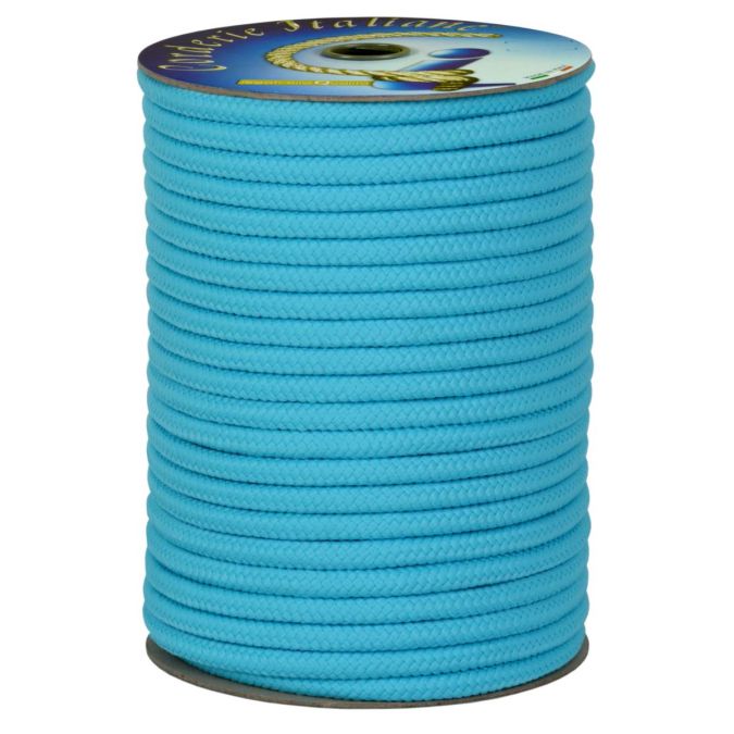 Treccia polipropilene celeste 10 mm - 50 mt