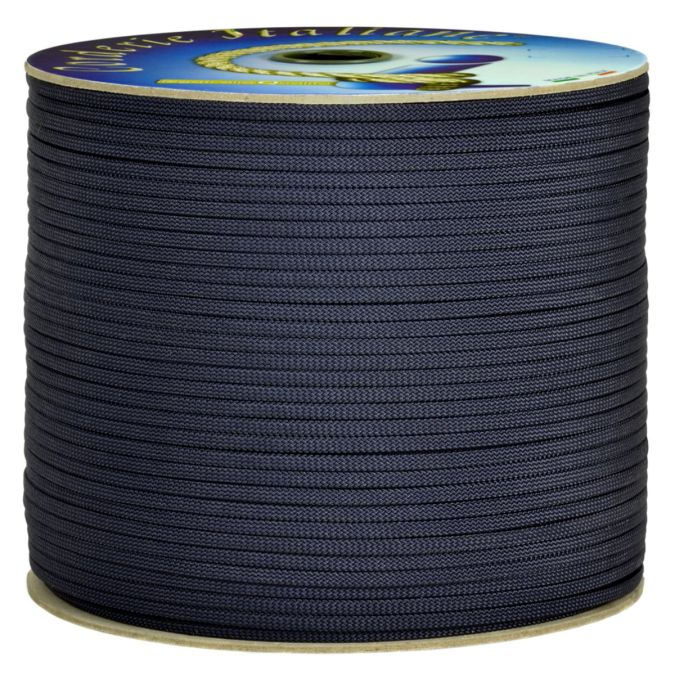 Treccia piatta élite, blu, 4 mm - 200 mt