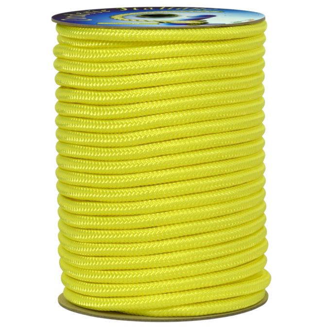 Treccia alta tenacità giallo flu 4 mm - 50 mt