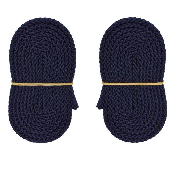 Treccia piatta blu per parabordi 10 mm - 2 mt, 2 pezzi