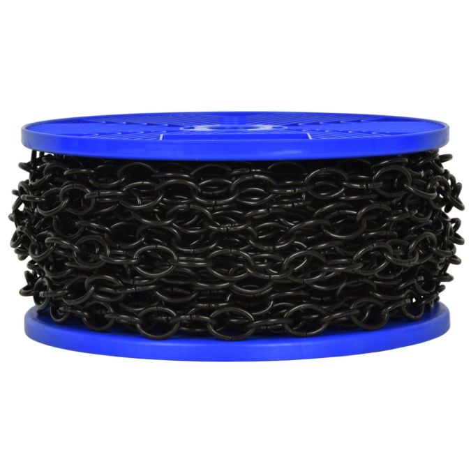 Catena ovale Ø 2,8 mm, interno maglia 17 mm x 10 mm, 30 mt, nera