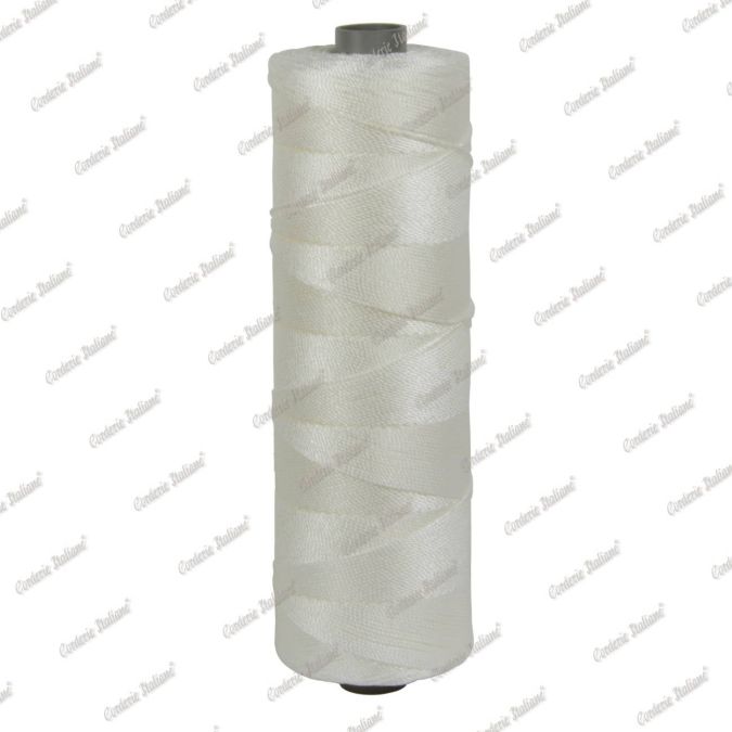 Tortiglia nylon alta tenacità bianca, titolo 210/18 - 500 gr