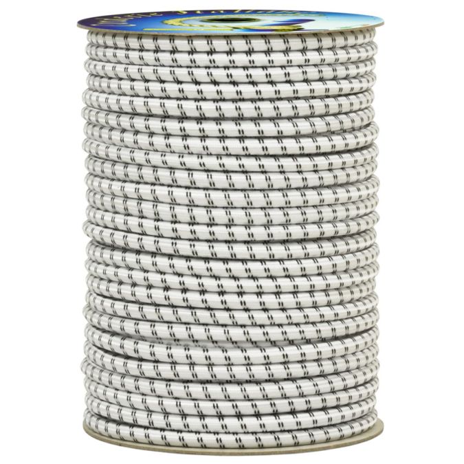 Treccia elastica bianca 4 mm - 20 mt