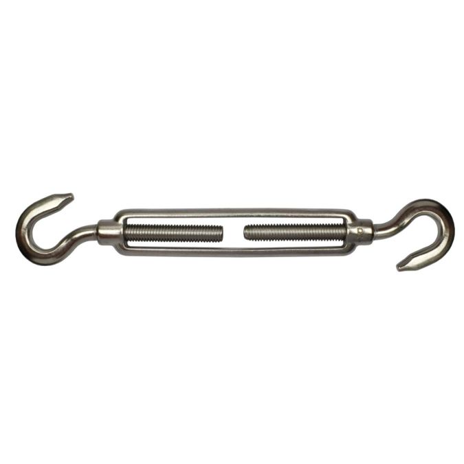 Tenditore due ganci inox, M 5, 10 pz