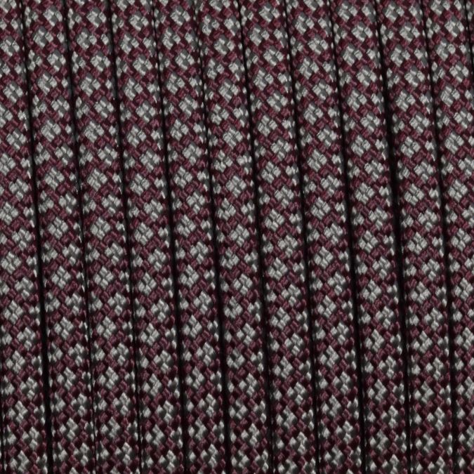 Paracord 550 snake grigio-bordeaux 4 mm - 100 mt