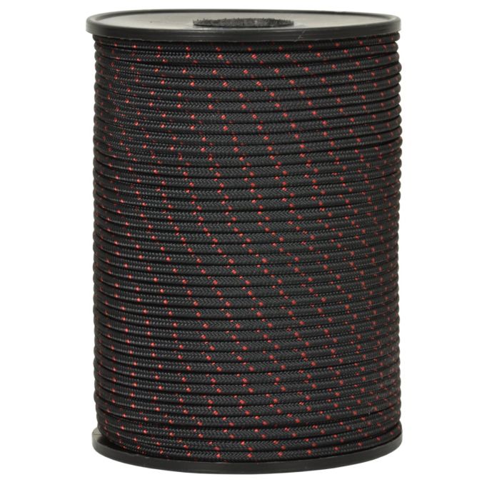 Sagola dyneema sk75 per fucili da sub, nero/rossa, 1,5 mm - 100 mt