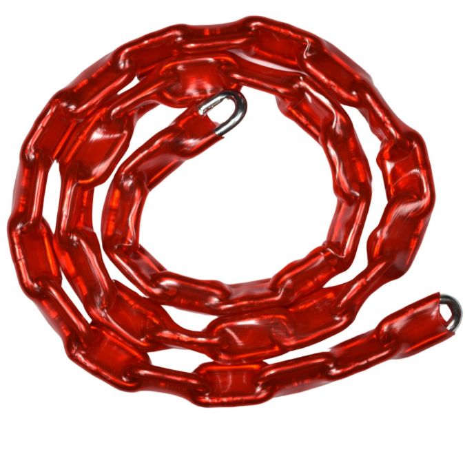 Catena antifurto filo tondo Ø 4 mm - 60 cm, zincata con guaina in pvc