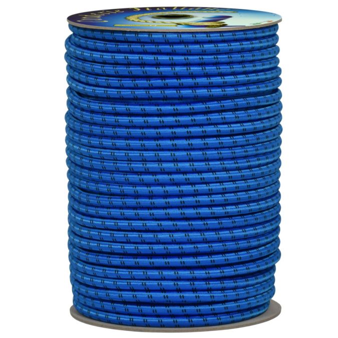 Treccia elastica azzurra 4 mm - 50 mt