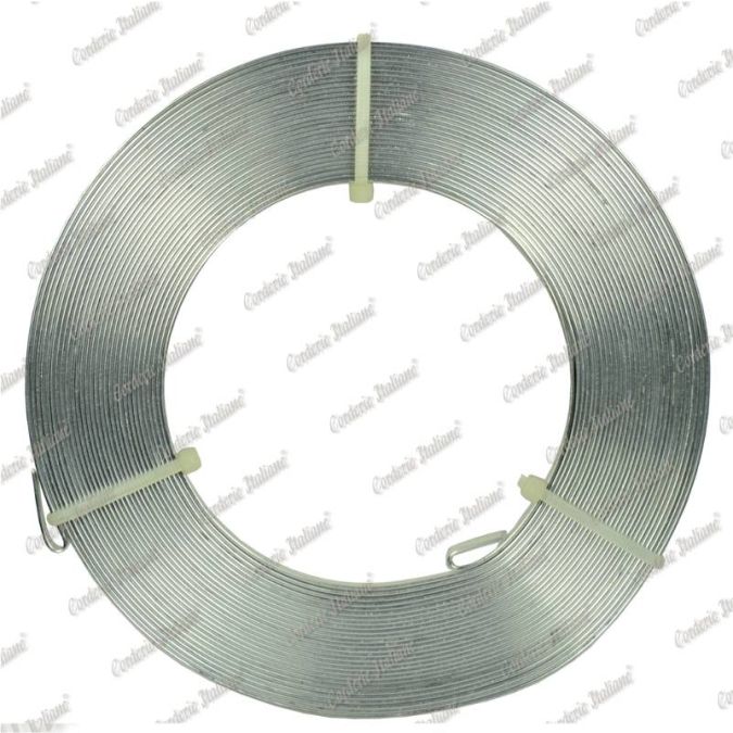 Filo alluminio piatto argento, 5 x 1 mm, 10 mt