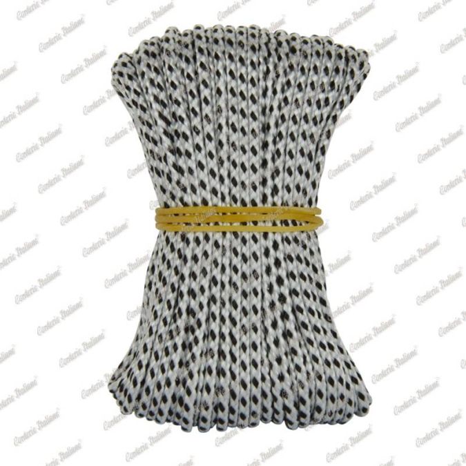 Riloga verticale bianco/nera 2 mm - 15 mt