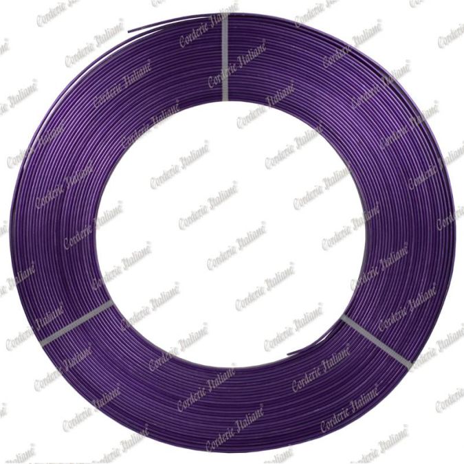 Filo alluminio piatto viola, 5 x 1 mm, 10 mt