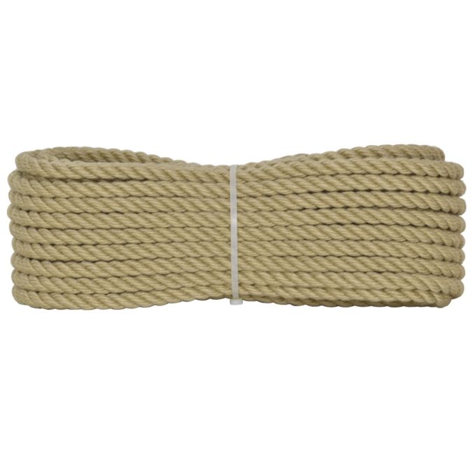Corda fiocco alta tenacità colore canapa 6 mm - 30 mt