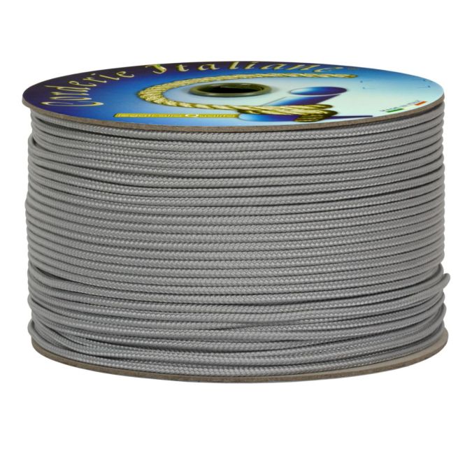 Treccia hobby grigio perla 2 mm - 200 mt