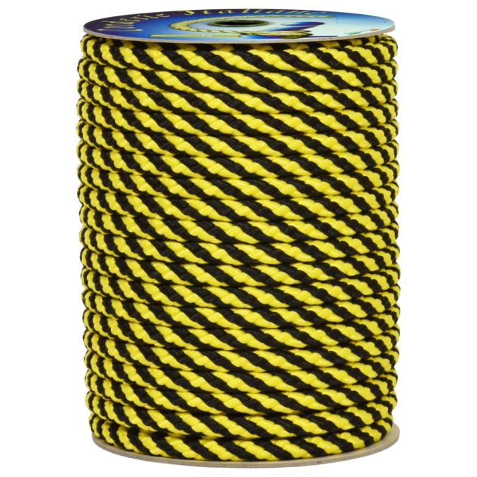 Treccia segnaletica Giallo/Nera 10 mm - 100 m