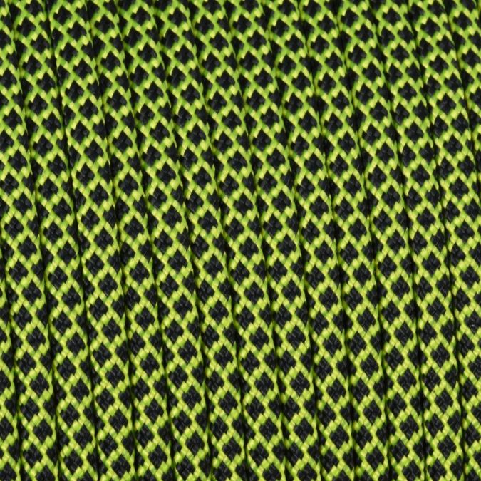 Paracord 550 diamond nero-giallo flu 4 mm - 10 mt