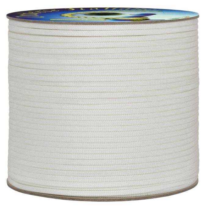 Treccia piatta élite, bianco, 4 mm - 40 mt