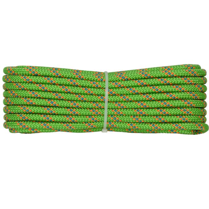 Doppia treccia skipper fantasy h.t., verde flu, 8 mm - 10 mt