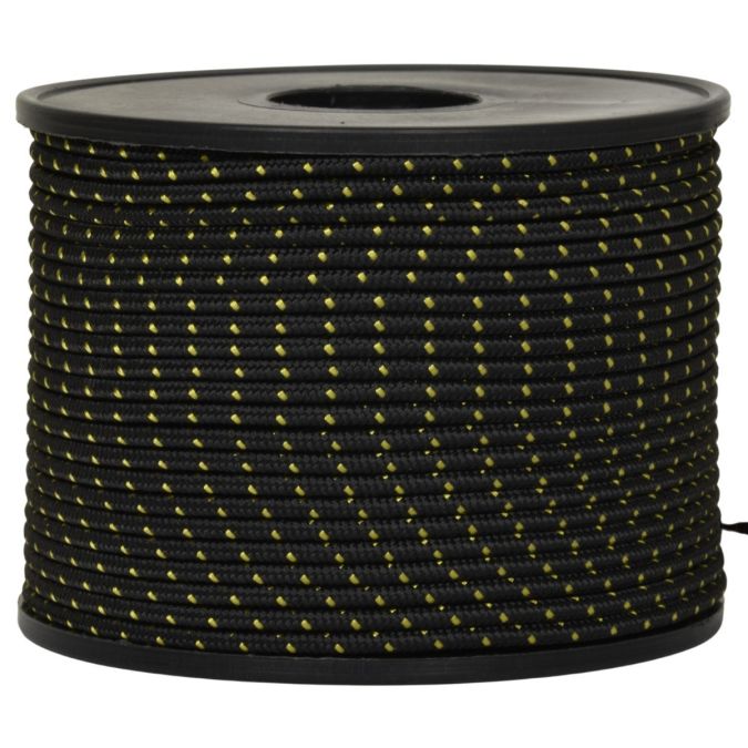 Sagola dyneema sk75 per fucili da sub, nero/gialla, 1,5 mm -25 mt